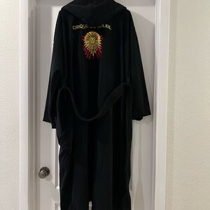 Cirque du Soleil Black Robe with Gold and Red Embroidery